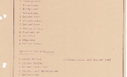 Auszug Inventar- und Geräte Übergabe Liste KLOSTERSANDE | 1968